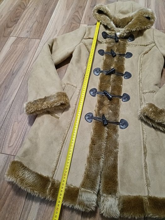 Płaszcz z kożuchem, kożuch damski, góralski, Orsay