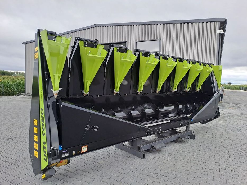 Oros Oros SUN 876 8 rzędowy, Nowe Przystawki do zbioru słonecznika  Przystawka do slonecznika, Heder do słonecznika