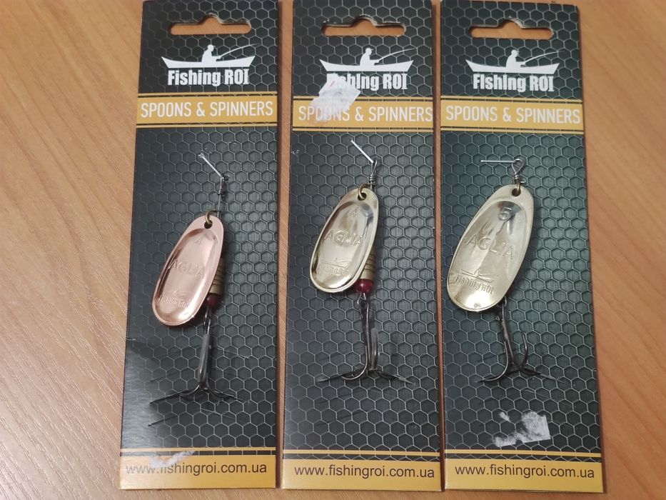 Набір обертових блешень Fishing ROI Aglia