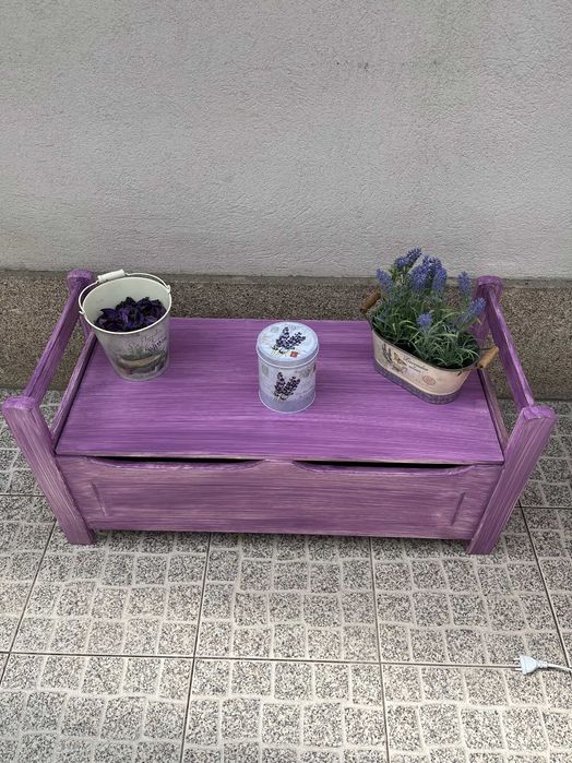 Conjunto com Toucador antigo restaurado Alfazema