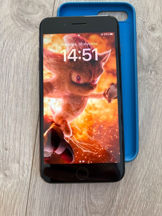 Iphone 8 plus 64GB czarny stan bardzo dobry