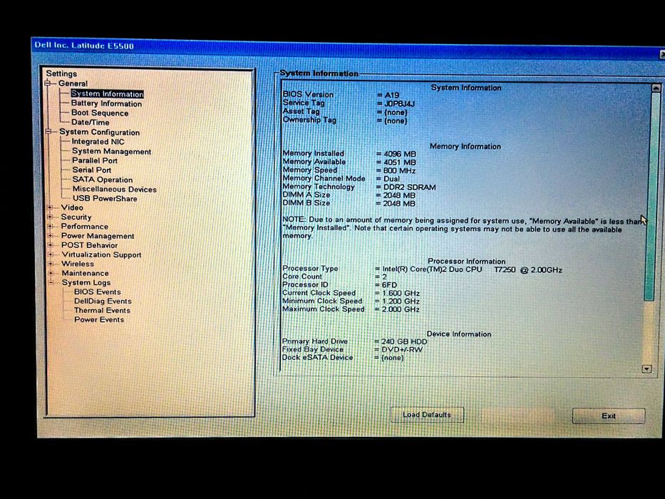 Ноутбук DELL Latitude E5500 (США)