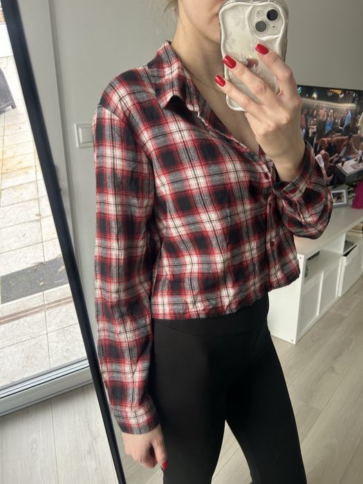 Krotka koszula w krate