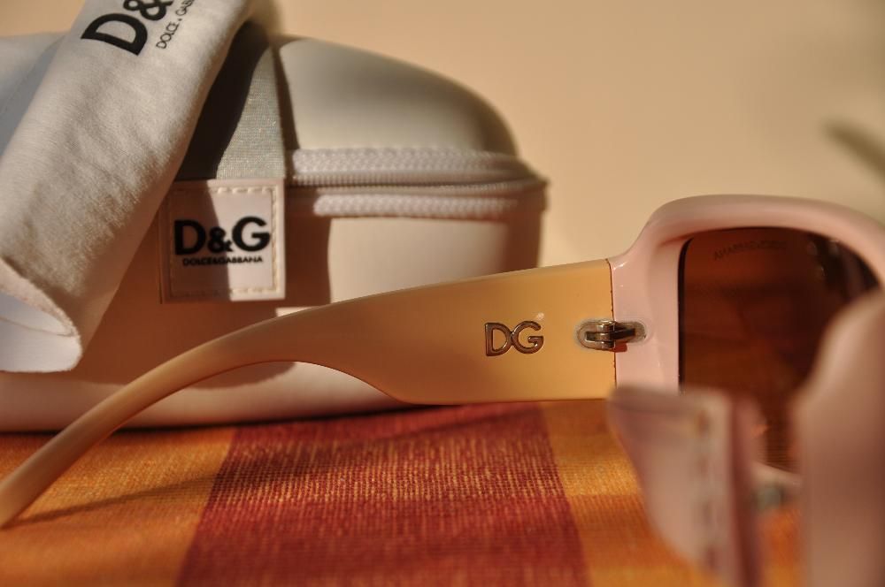 Oryginalne okulary przeciwsłoneczne damskie D&G kryształki swarovski