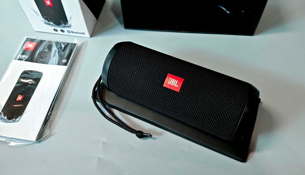 Głośnik JBL Flip 3 Stealth Edition Bluetooth Komplet pudło super Stan