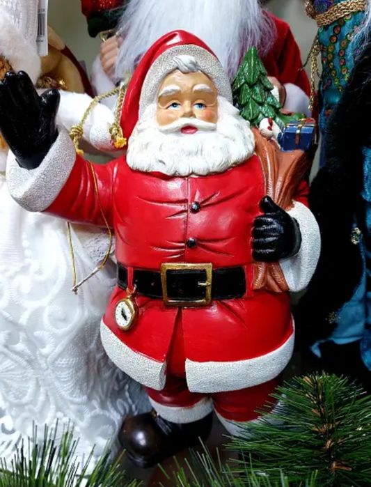 Новогодняя статуэтка Санта большая