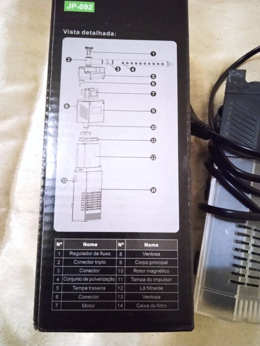 Bomba de filtro de água para aquário