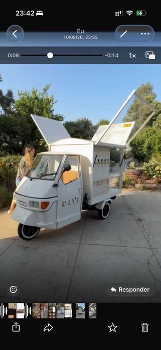 2 Piaggio Ape de eventos + reboque, Bar Móvel e Street Food