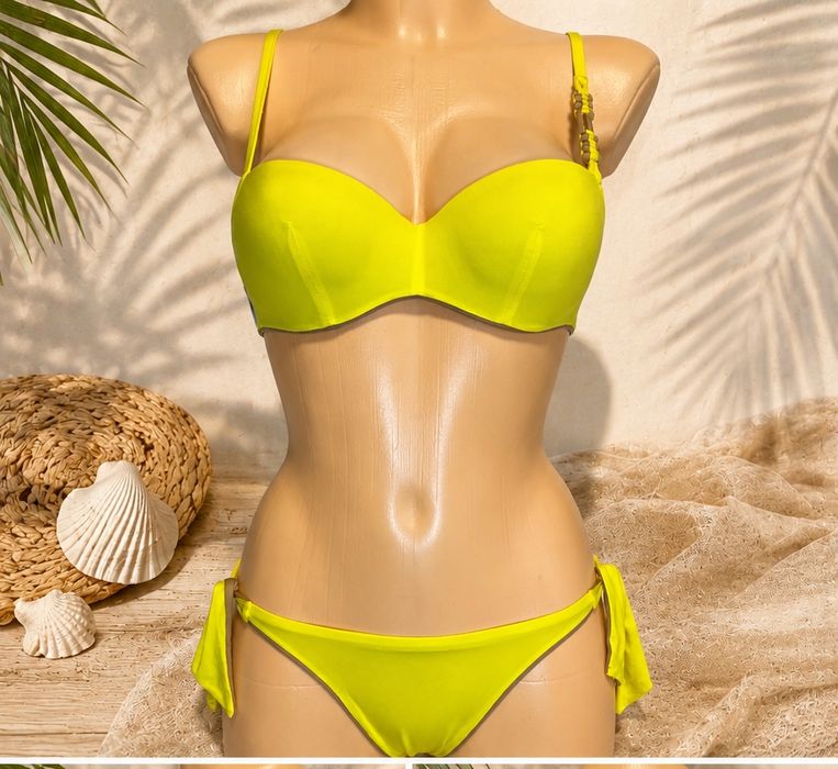 Nowy strój kąpielowy Andres Sarda Boheme neon żółty 70B/36 z metkami