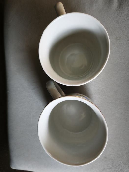 Komplet 2 kubków Original Bohemia | Porcelana retro niezapominajki