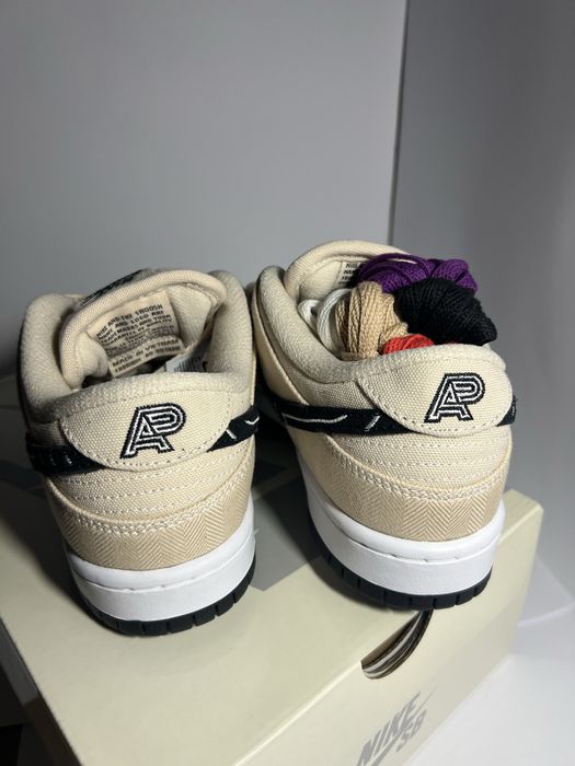 Nike dunk low sb x albino & preto 36,5