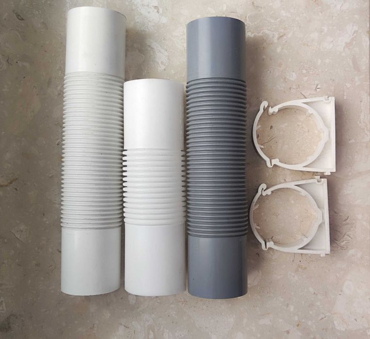 Złączki karbowane ZCL47 i uchwyty Uz47,     52 szt.