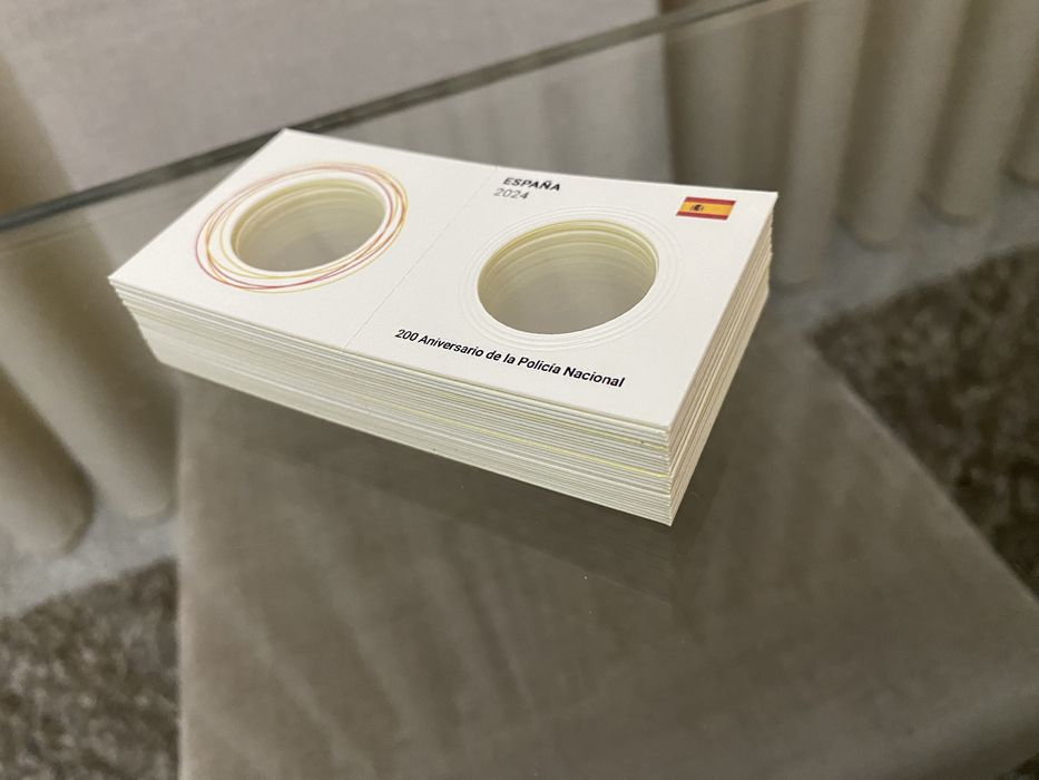 Alvéolos para moedas 2 euros comemorativas personalizados
