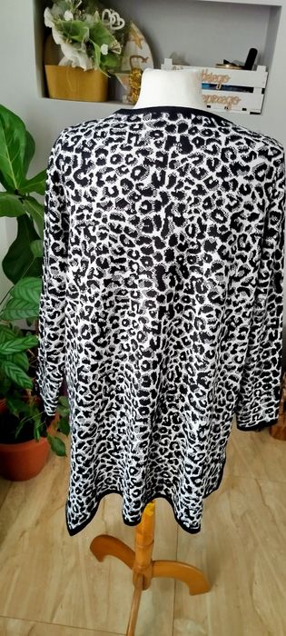 Tunika asymetryczna panterka