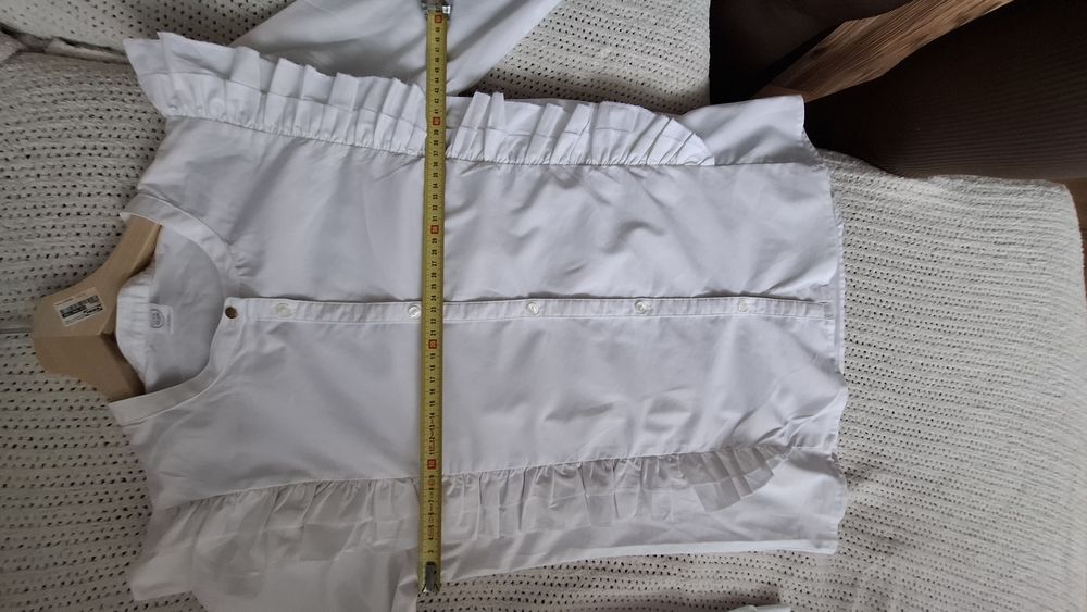 Biała koszula z długim rękawem Cool club  170 cm