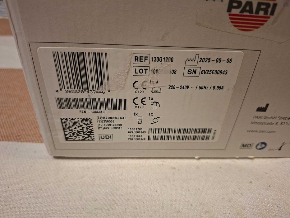 Inhalator Pari Boy Classic 130G1200 samo urządzenie