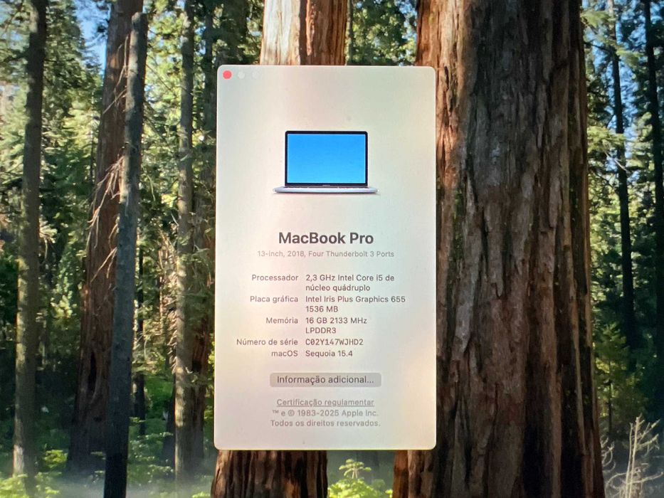 Macbook Pro 13 2018 i5 16Gb Ram 256Gb SSD