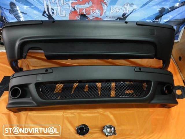 Para-choques Frontal BMW E39 95-03 Limo / Touring Pack M / M5 LOOK em plástico Com furação para sensores PDC e lava faróis
