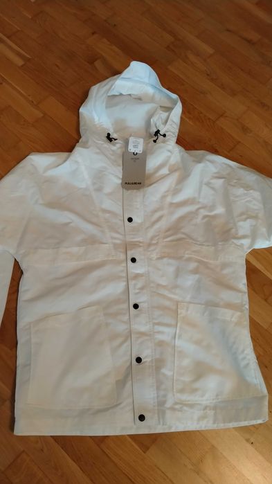 Kurtka damska Pull&Bear biała, z kapturem, Polecam
