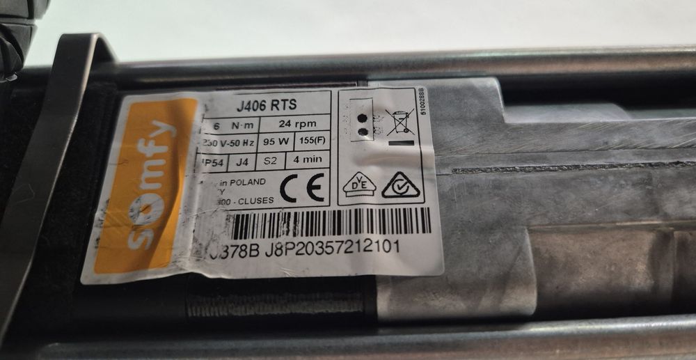 Żaluzja fasadowa Somfy RTS  92 x 139 profil C80