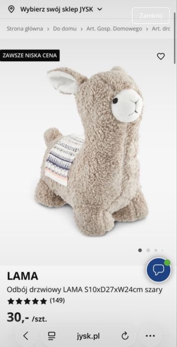 Lama stoper do drzwi Jysk