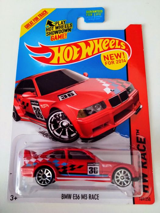 Hot Wheels BMW E36 M3 - model 2014 / PROTEKTOR