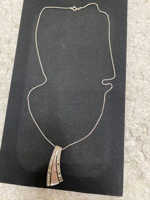 Срібна цепочка з кулоном