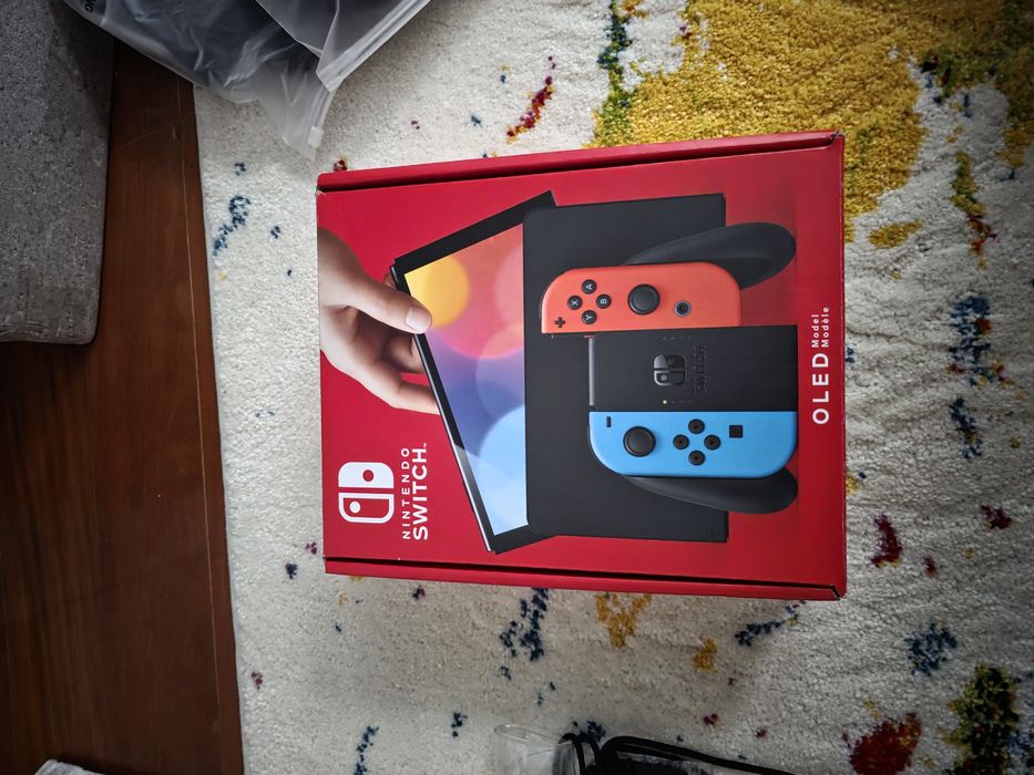 Nintendo Switch OLED Bundle – Dock + Case + Accessories + LED Controller64751082261250120