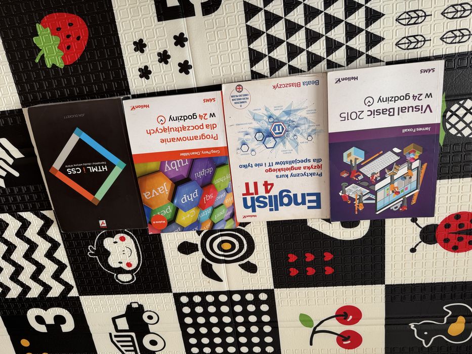 Ksiażki it english 4 it html css, programowanie ogólne, visual basic