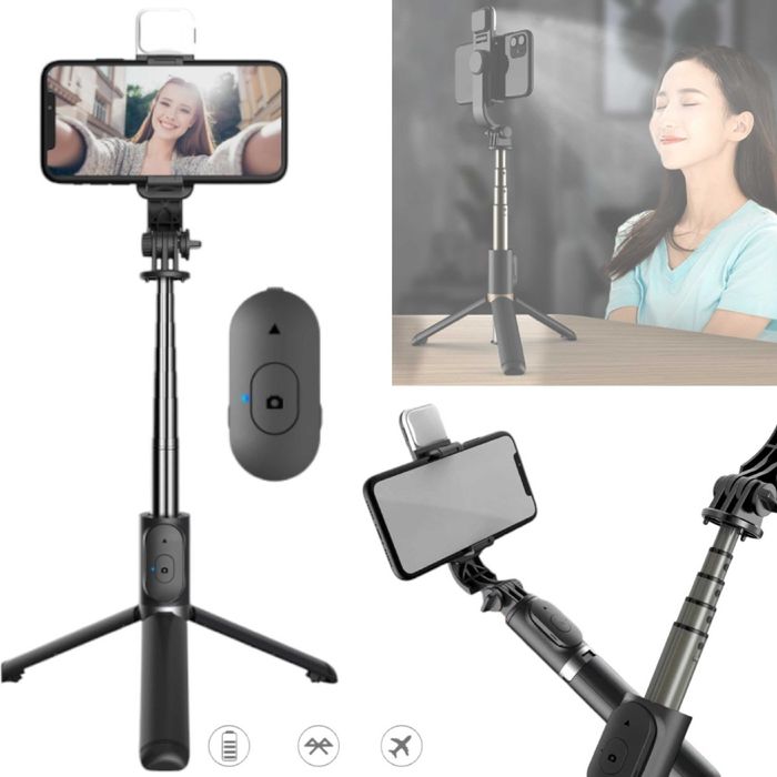 Kijek Selfie Stick do Telefonu statyw uchwyt tripod pilot Bluetooth