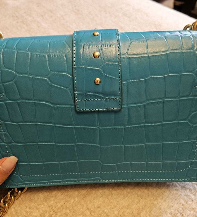 Pinko Love Bag torebka niebieska błękitna