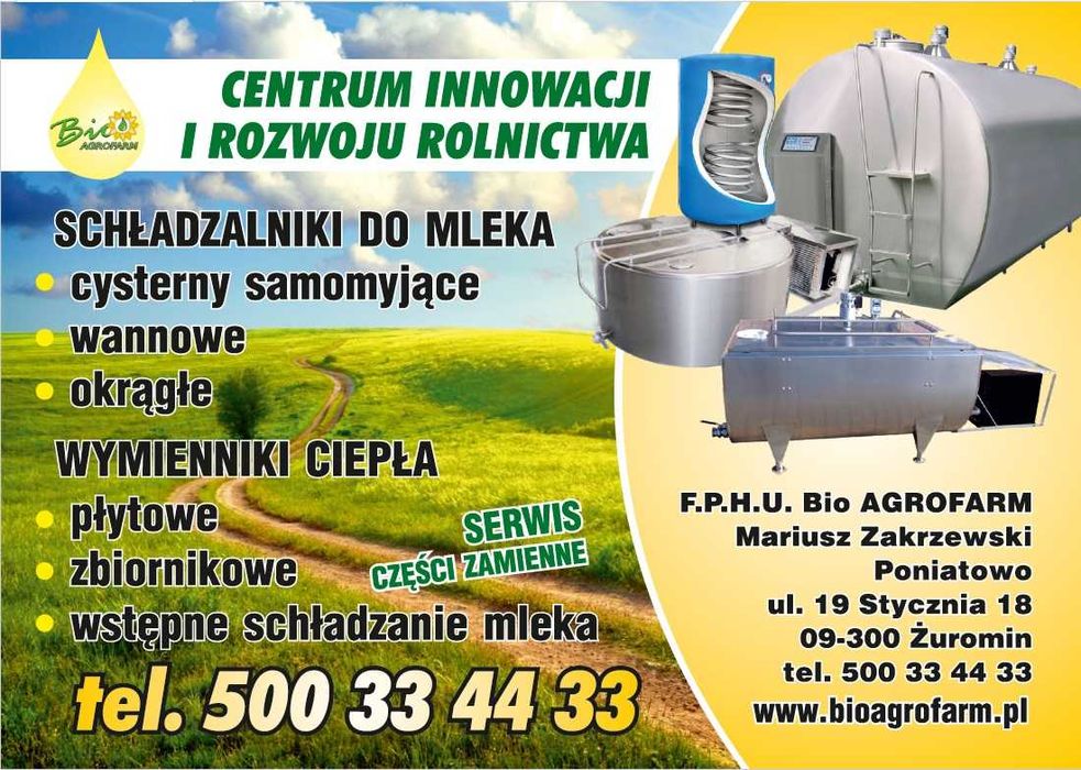 Schładzalnik do mleka zbiornik cysterna chłodnia  samomyjąca wannowy