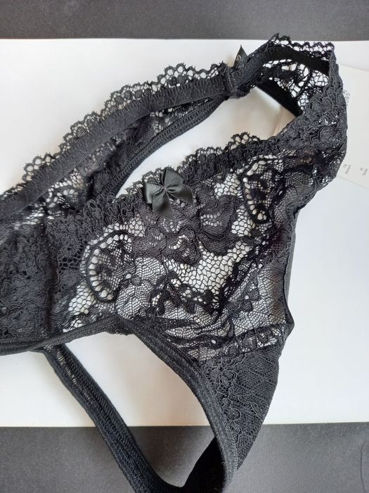 Трусы стринги бикини Jasmine р. S  чёрные