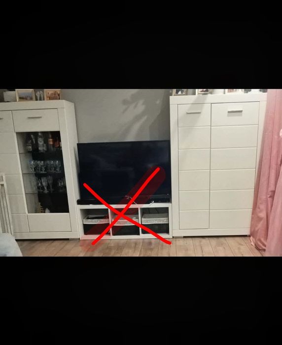 Białe meble do salonu