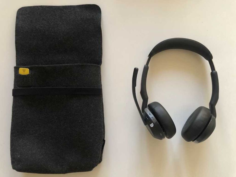 Auscultadores / Headset Profissional Jabra Evolve2 55 Wireless + Adaptador USB-C  [NOVO]
