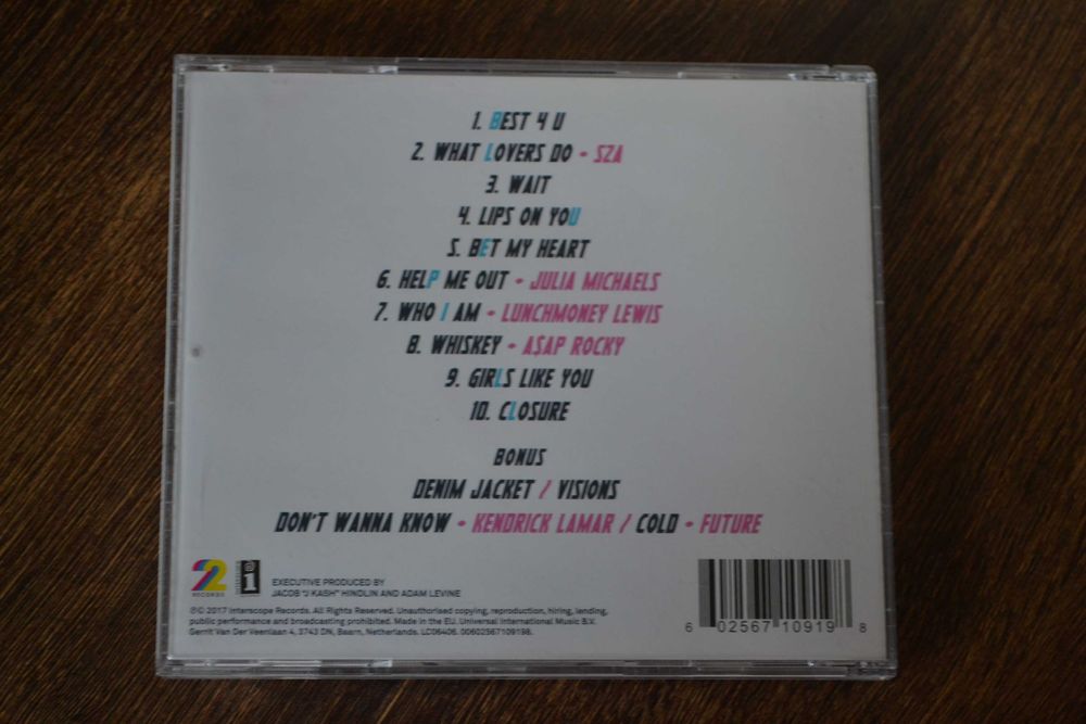Maroon 5 Red Pill Blues  CD