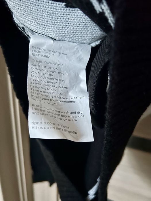 Светр Ripndip з котом Nermal чорний розмір S