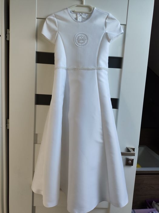 Alba komunijna, sukienka do komunii, 2 bolerka, halka i torebka