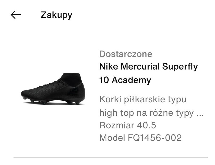 korki NIKE mercurial superfly 10 academy