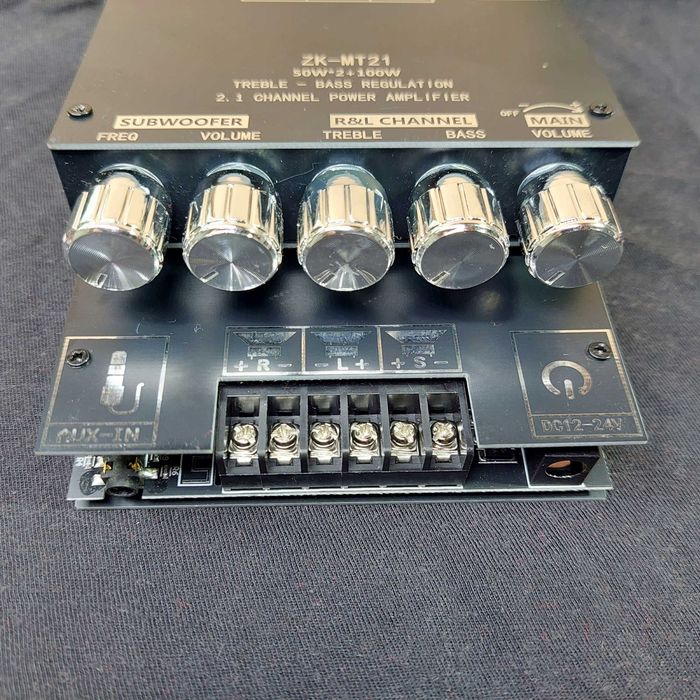 Премиальный 200W усилитель мощности звука, аудио підсилювач HiFi 2.1 (ZK-MT21 Original)
