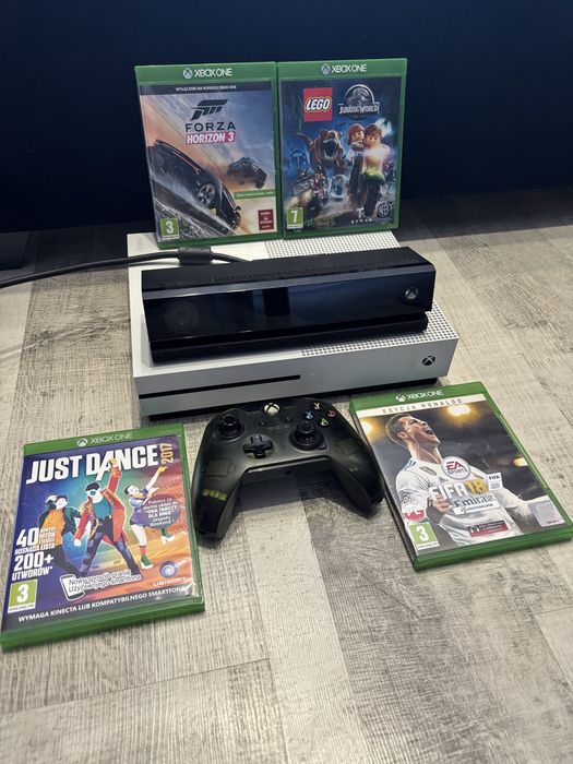 Xbox one s plus kinect jeden pad i gry