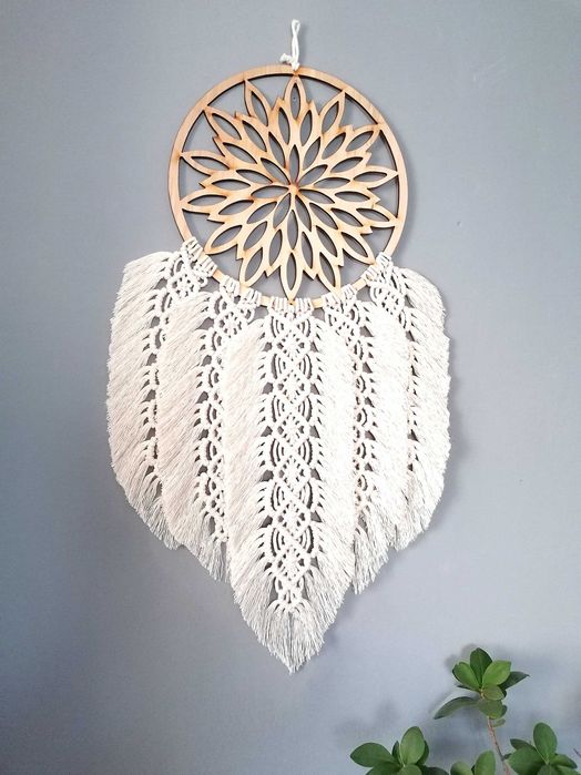 Łapacz snów Makrama ścienna Dekoracja wnętrz BOHO