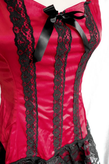 Червоний пеньюар жіноча еротична білизна вікторіанський стиль L phaze