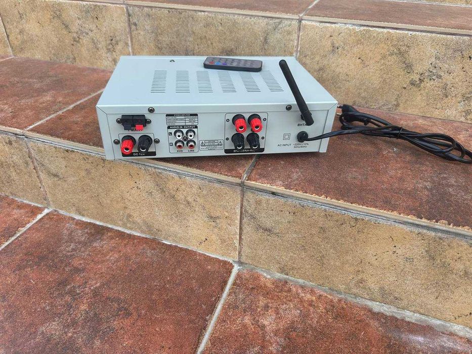 ‼️ Усилитель звука UKC 2х150w +  Bluetooth  + караоке на  2 микрофона