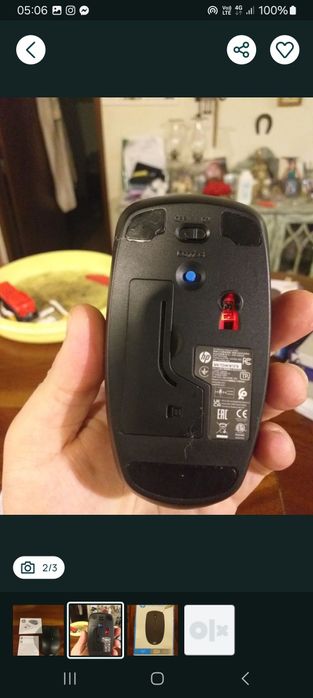 Rato hp  wireless X200 para computador novo