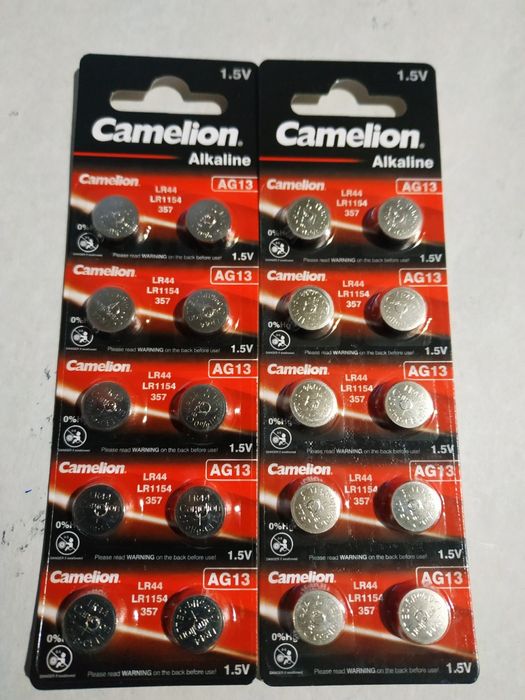 Батарейки.Єлементи живлення Camelion Alkaline AG-13 нові.
