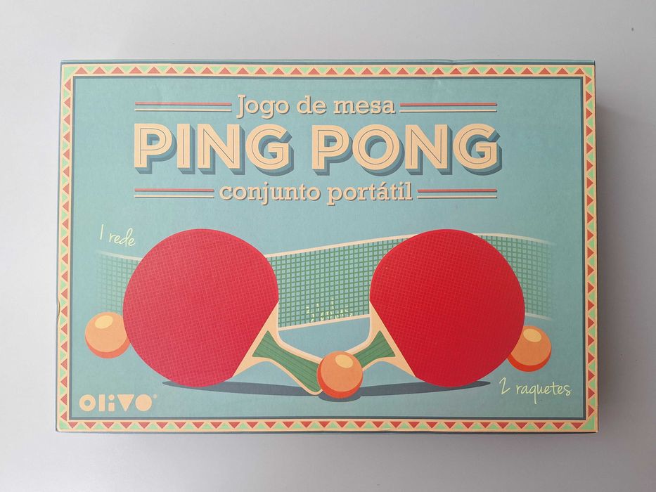 Jogo de Mesa Ping Pong - Conjunto Portátil