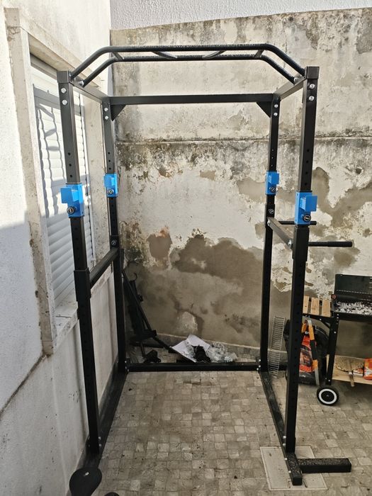Rack musculação com polia