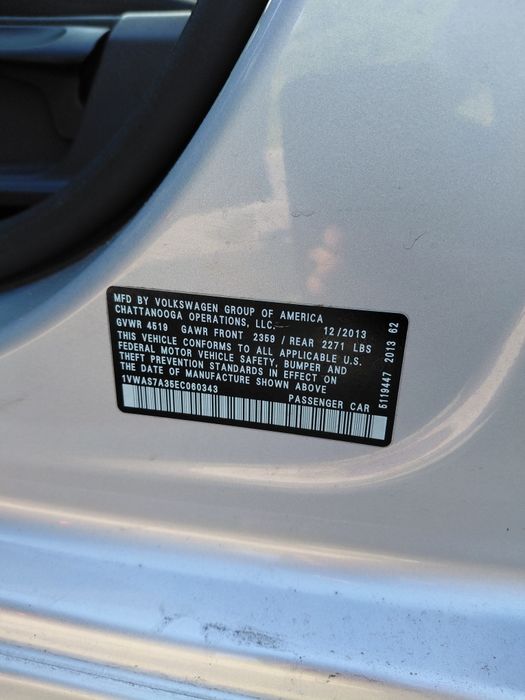 Passat B7, не битий