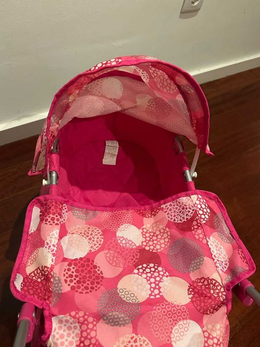 Carrinho de Passeio para Bonecos - Rosa
